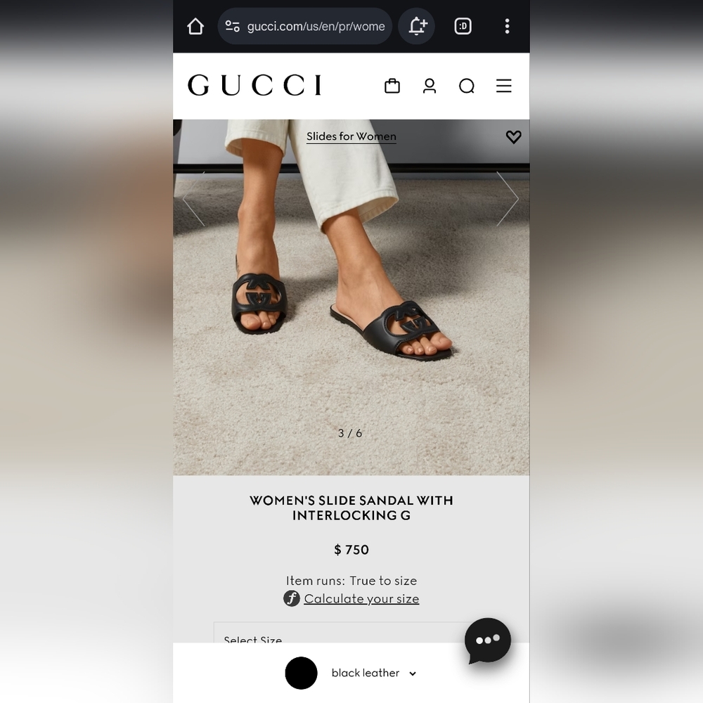 Brand new Gucci women's Interlocking G sandal